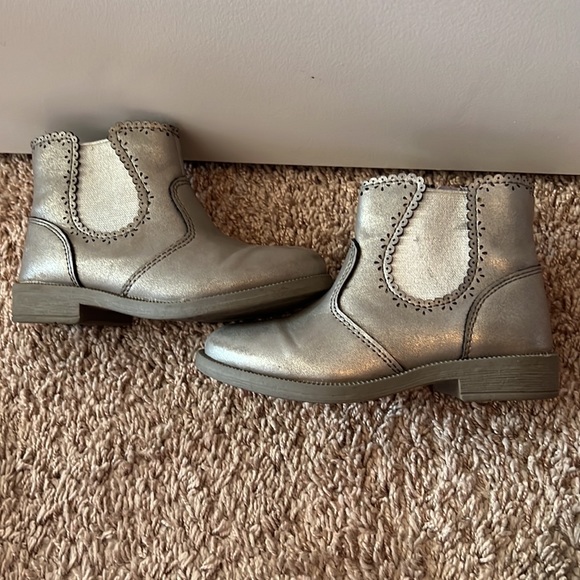 Cowboy type silver boots. - Picture 2 of 4